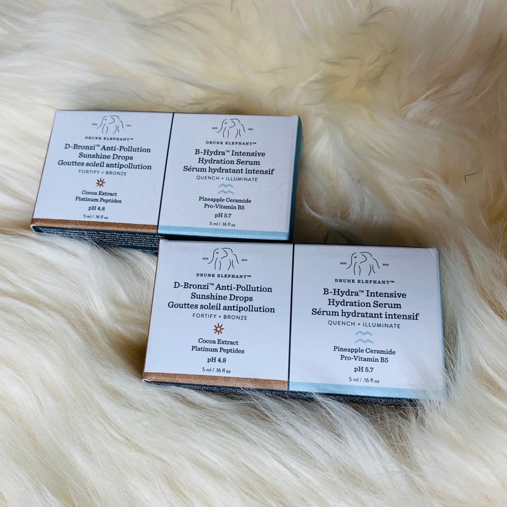 2X Drunk Elephant Sunshine Drops & Hydration Serum